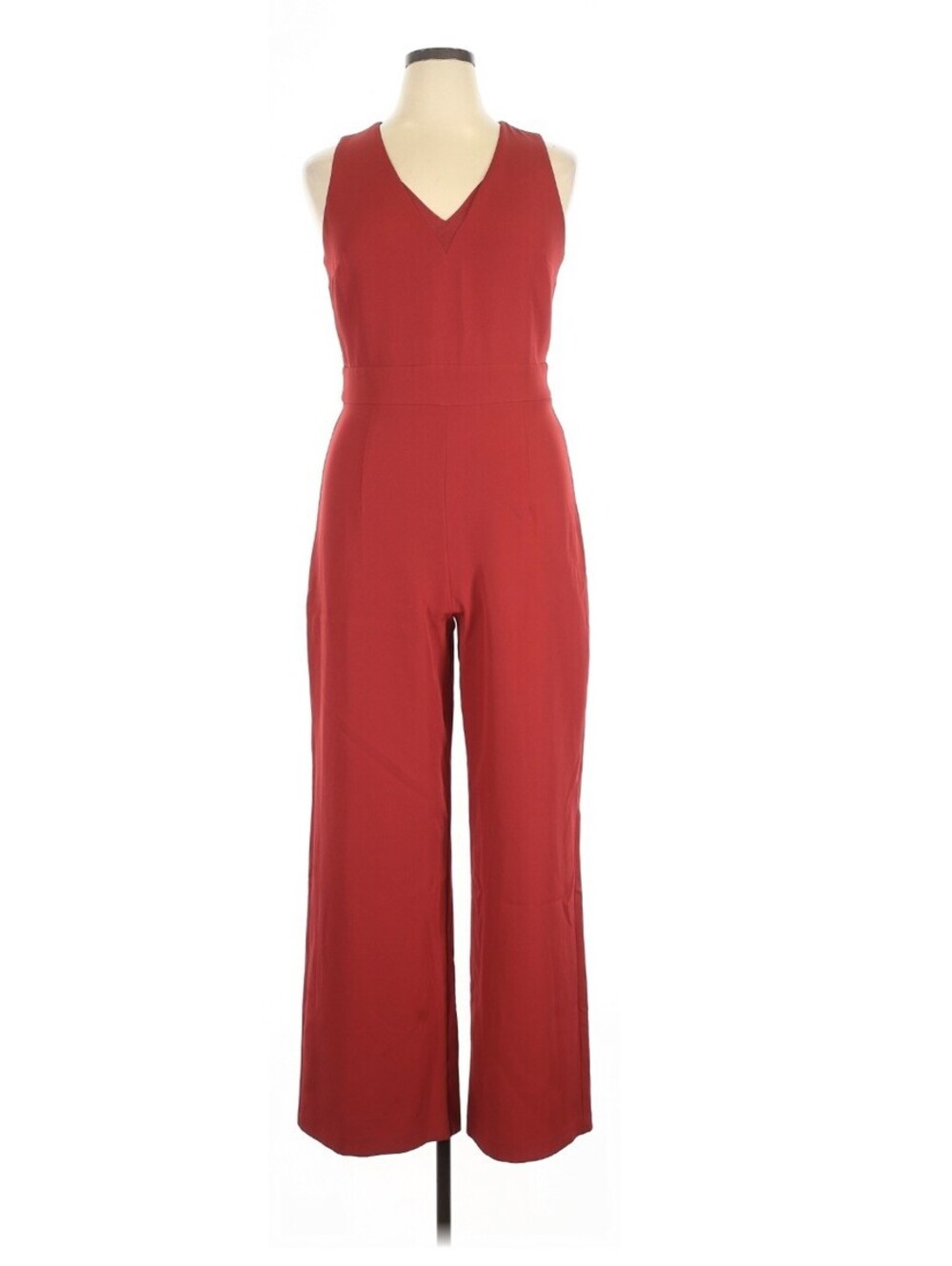 Express Cherry Red Jumpsuit Size 4 One Piece Holiday Outfit Work Suit Power Suit